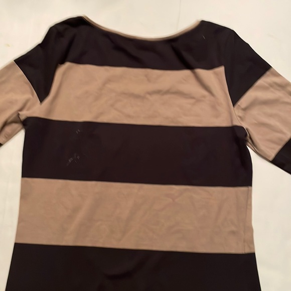 DIVIDED (by H&M) stripes dress or tunic, size 6. Colors tan and black. Stretchy - Picture 8 of 15